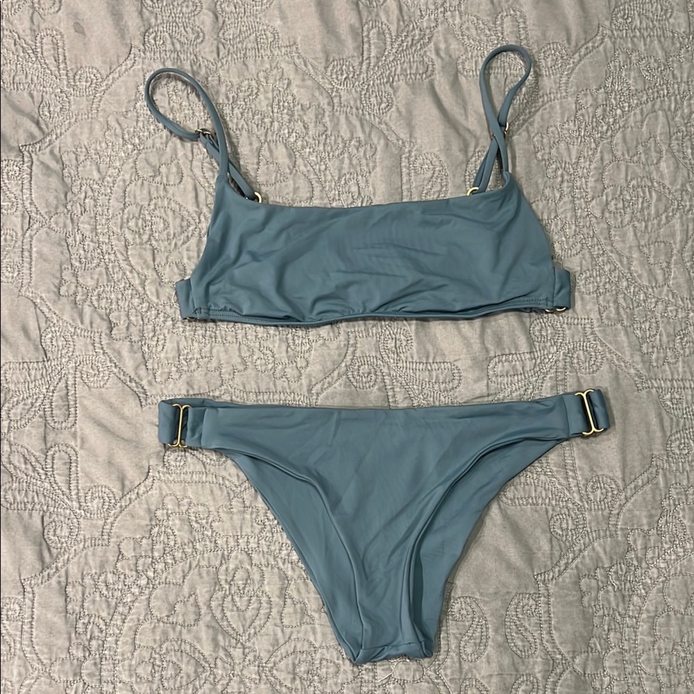 Vitamin A Blue Bikini Set Swimwear